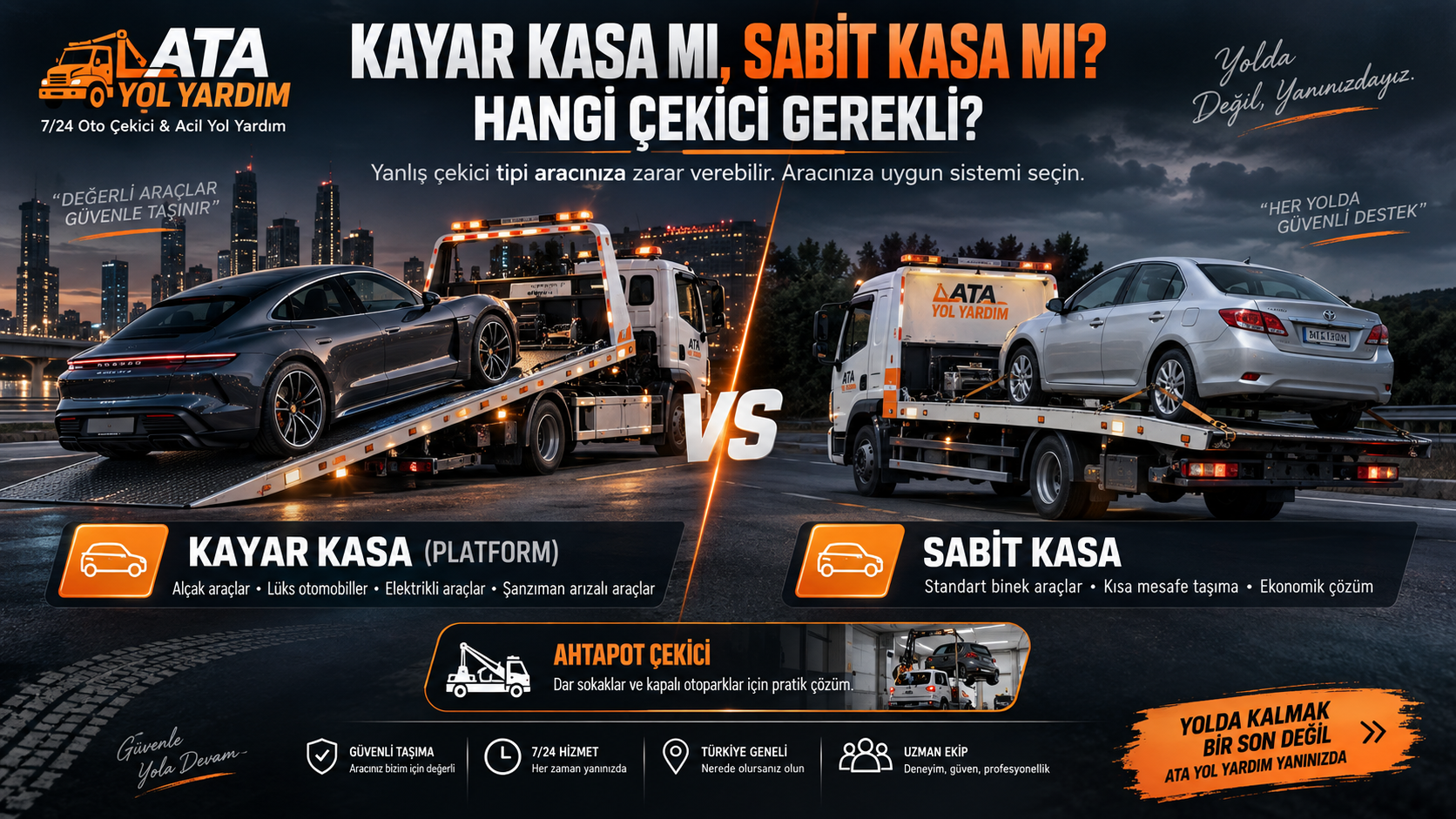 Kayar Kasa mı, Sabit Kasa mı? Hangi Çekici Gerekli?
